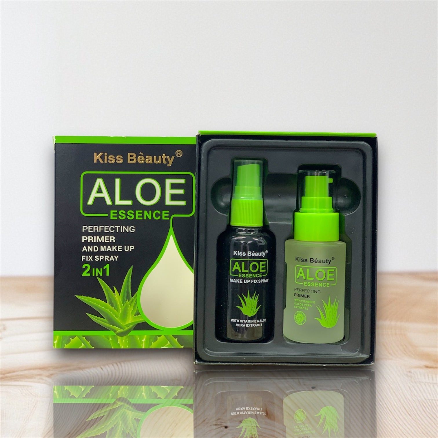 ALOE ESSENCE perfecting primer and make up fix spray 2 in 1