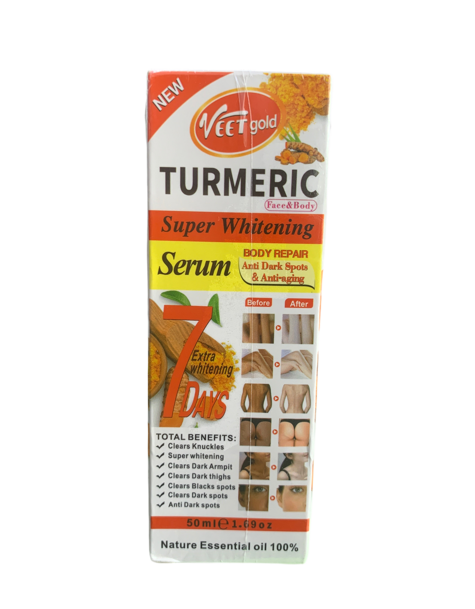 VEET GOLD TURMERIC SUPER WHITENING SERUM 50ml